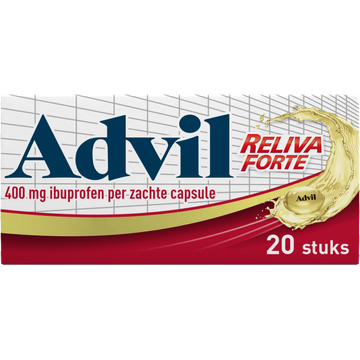 Advil Reliva Forte Liquid-Caps pijnstiller 400 mg, 20 stuks
