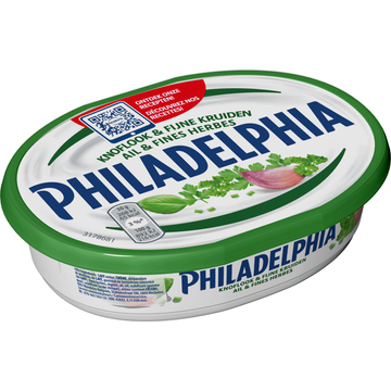 Philadelphia Zacht-frisse Zuivelspread Knoflook & Fijne Kruiden, kuipje 185 g