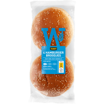 Jumbo - Hamburger Broodjes - 4 Stuks