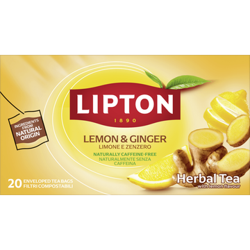 Lipton Lemon & Ginger 20 stuks