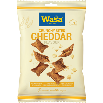 Wasa Crunchy Bites Cheddar 100g