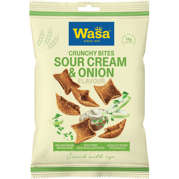 Wasa Crunchy Bites Sour Cream & Onion 100g
