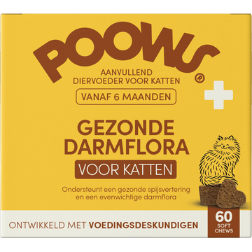 Poows Gezonde Darmflora voor Katten 60g