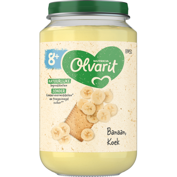 Olvarit 8+ Maanden Banaan Koek 200g