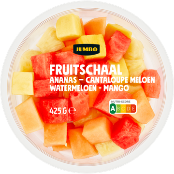 Jumbo Fruitschaal Ananas - Cantaloupe Meloen Watermeloen - Mango 425 g