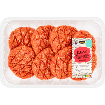 Jumbo Classic Burger Rundvlees 8 Stuks 840 g