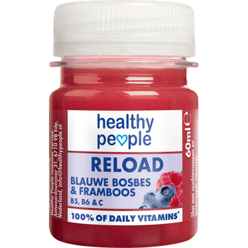Healthy People Reload Blauwe Bosbes & Framboos 60 ml