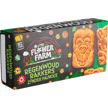 The Flower Farm Regenwoud Rakkers Zonder Palmolie 12 Stuks 175 g