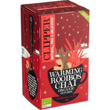 Clipper Warming Rooibos Chai Organic Infusion 20 Stuks 35 g