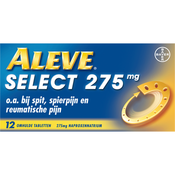 Aleve Select 275 mg Naproxennatrium 12 Omhulde Tabletten