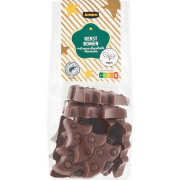 Jumbo Kerst Bomen met Pure Chocolade Decoratie 120 g