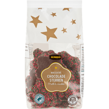 Jumbo Massieve Chocolade Sterren 175 g