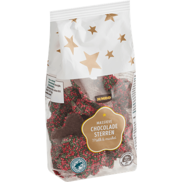 Jumbo Massieve Chocolade Sterren 175 g