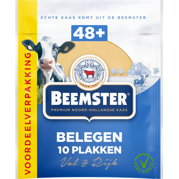 Beemster Belegen Kaas 48+ Voordeelverpakking 10 Plakken
