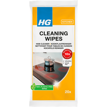 HG Cleaning Wipes Kookplaatreiniger 20 Stuks