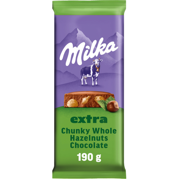 Milka Melk Hazelnoot Chocolade Tablet 190g
