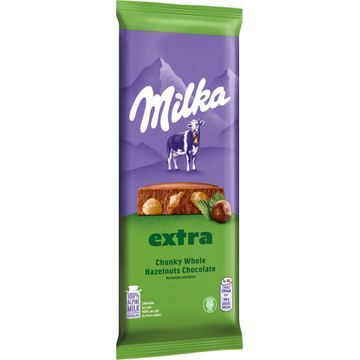 Milka Melk Hazelnoot Chocolade Tablet 190g