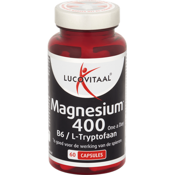 Lucovitaal Magnesium capsules B6 400mg, 60 stuks