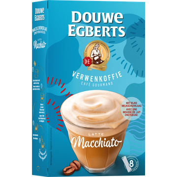 Douwe Egberts Verwenkoffie Latte Macchiato 8 x 16,3 g