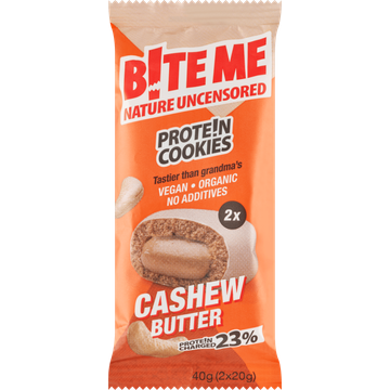 Bite Me Protein Cookies Cashew Butter 2 x 20 g