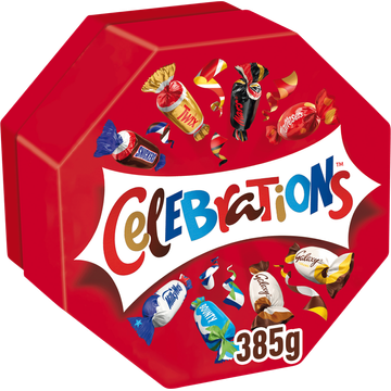 Celebrations Chocolaatjes mix cadeau uitdeelverpakking 385g