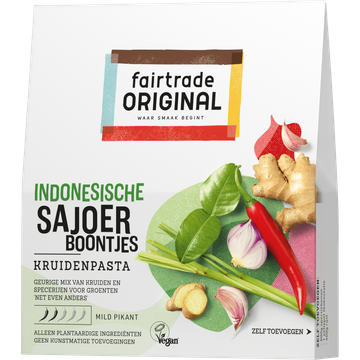 Fairtrade Original Indonesische Sajoer Boontjes Kruidenpasta 75 g