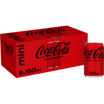 Coca-Cola Zero Sugar Mini 8 x 150 ml
