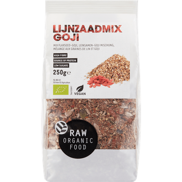 Raw Organic Food Lijnzaadmix Goji 250 g