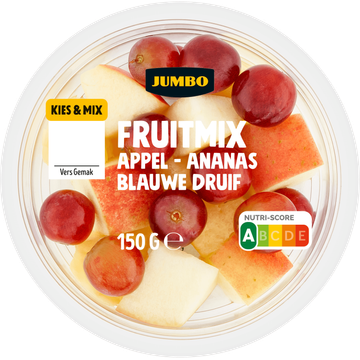 Jumbo Fruitmix Appel - Ananas Blauwe Druif 150 g