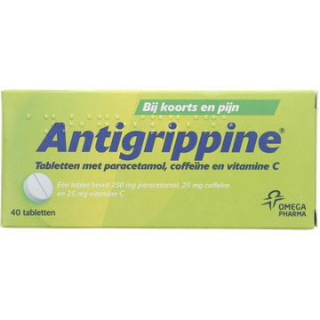 Antigrippine Tabletten bij griep en verkoudheid, 40 stuks