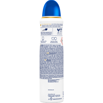 Dove Advanced Care Anti-Transpirant Deodorant Spray Original 3 x 150 ml