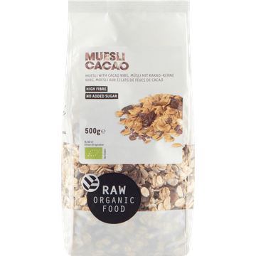 Raw Organic Food Muesli Cacao 500 g