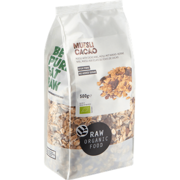 Raw Organic Food Muesli Cacao 500 g