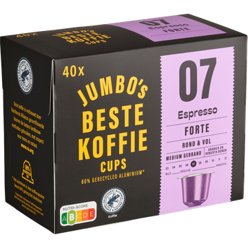 Jumbo's Espresso Forte Koffiecups 40 Stuks