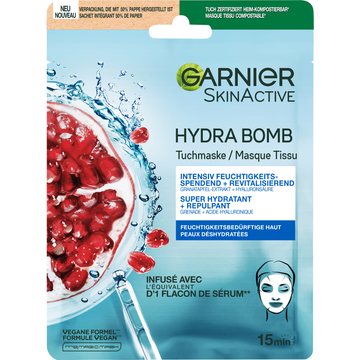 Garnier SkinActive Hydra Bomb Sheet Mask met Granaatappel