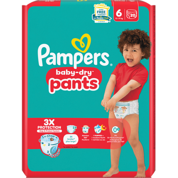 Pampers Baby-Dry Pants Luierbroekjes Maat 6, 20 Luierbroekjes