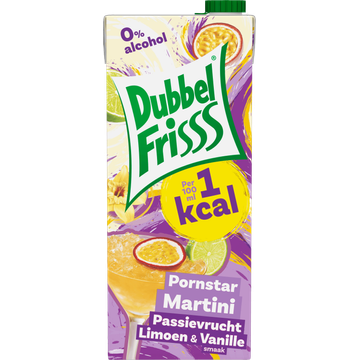 DubbelFrisss Pornstar Martini Passievrucht Limoen & Vanille Smaak 1,5 L