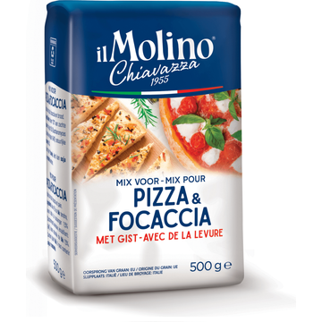 Il Molino Chiavazza Mix voor Pizza & Focaccia met Gist 500g