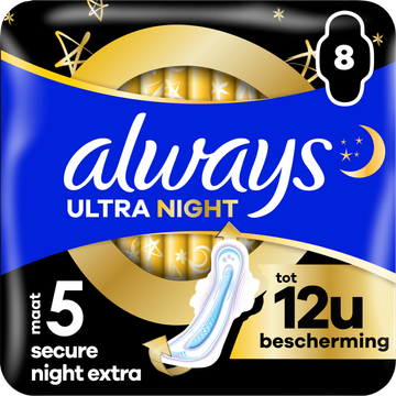 Always Ultra  Maandverbanden Secure Night Extra (maat 5)