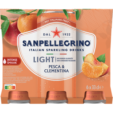 Sanpellegrino Pesca & Clementina Light 6x33cl