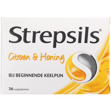 Strepsils Citroen&Honing zuigtabl 36st
