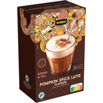 Jumbo Pumpkin Spice Latte 8 stuks