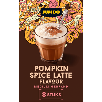 Jumbo Pumpkin Spice Latte 8 stuks