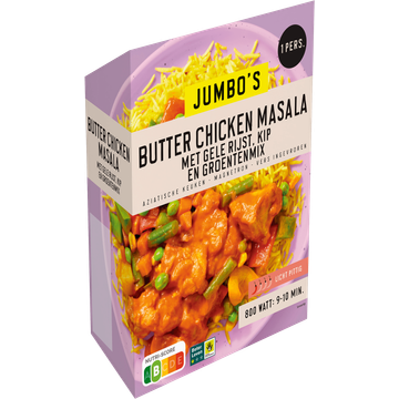 Jumbo's Vriesverse Maaltijd Butter Chicken Masala 450 g