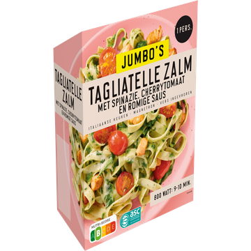 Jumbo's Vriesverse Maaltijd Tagliatelle Zalm 450 g