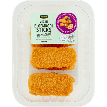 Jumbo Bloemkoolsticks Gepaneerd 6 Stuks
