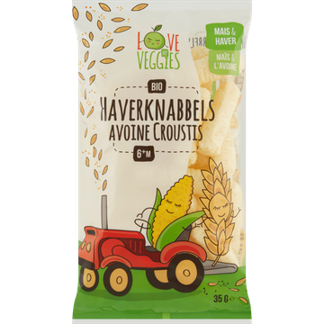 Love My Veggies Bio Haverknabbels 6+ Maanden 35 g