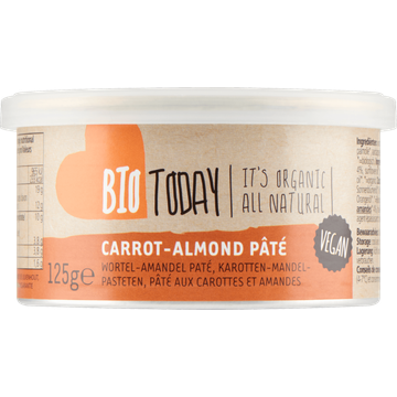 BioToday Wortel-Amandel Paté 125 g
