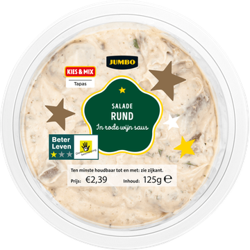 Jumbo Salade Rund in Rode Wijnsaus 125 g