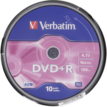 Verbatim DVD+R 4,7 GB 10 Stuks